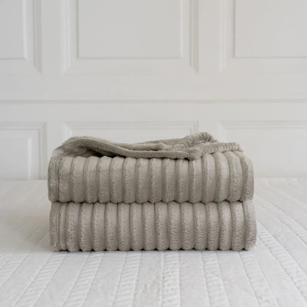 chunky cord throw beige