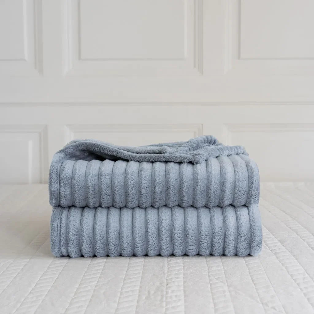 chunky cord throw silver