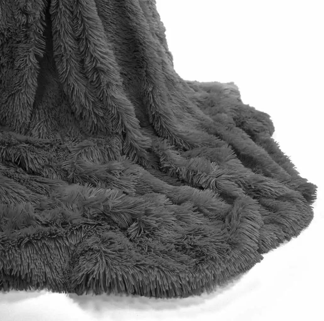 cuddles throw charcoal