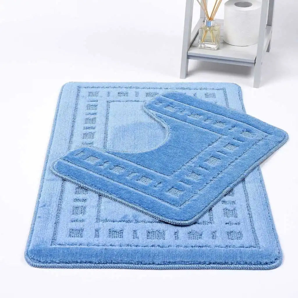 diem bath mat mid blue
