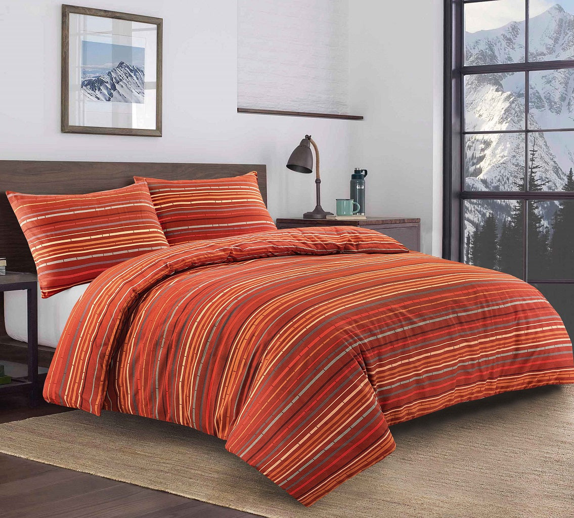 leon printed duvet set