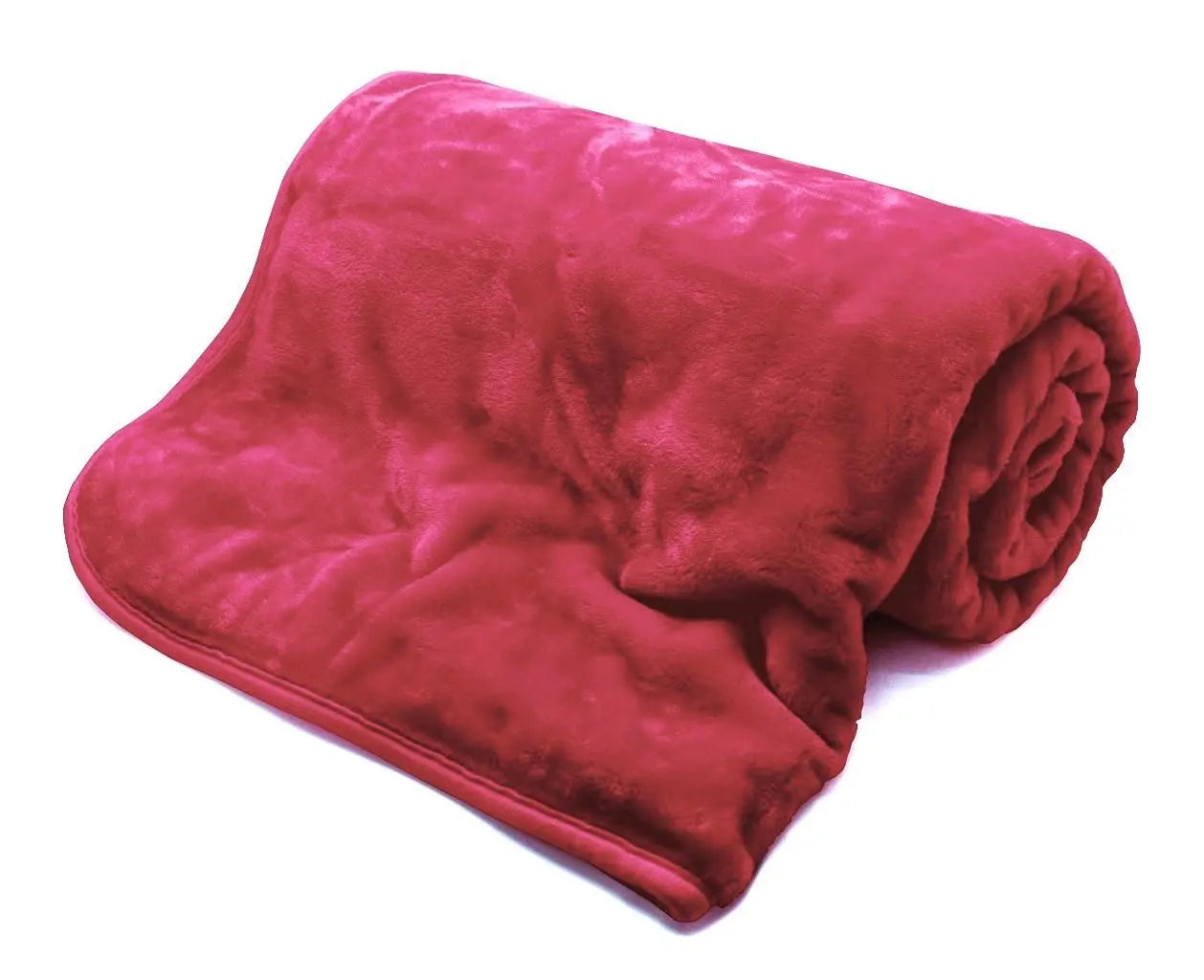 Faux Fur Mink Throw Fuchsia