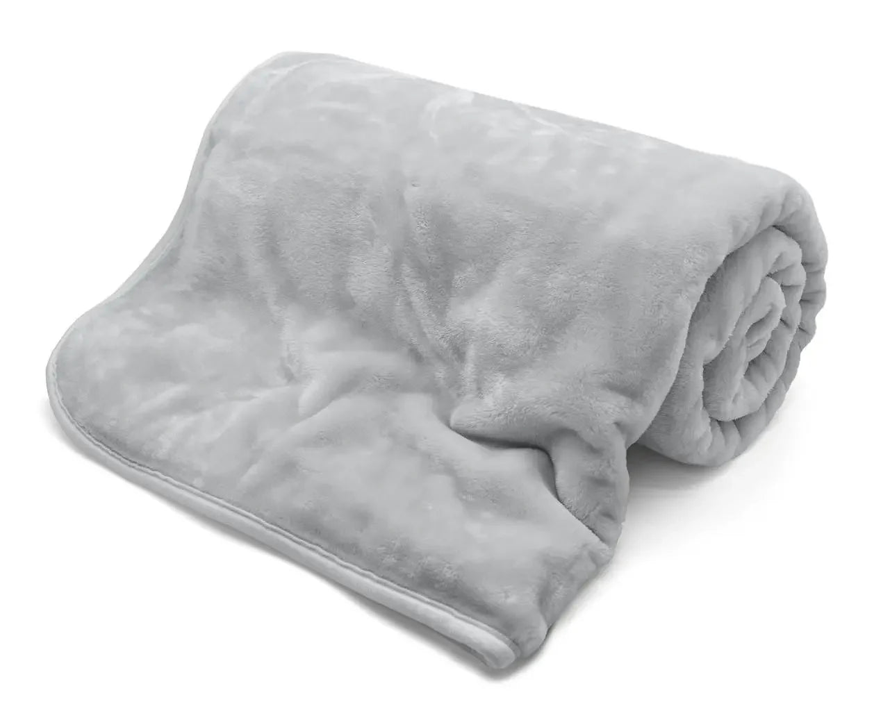 Faux Fur Mink Throw Silver