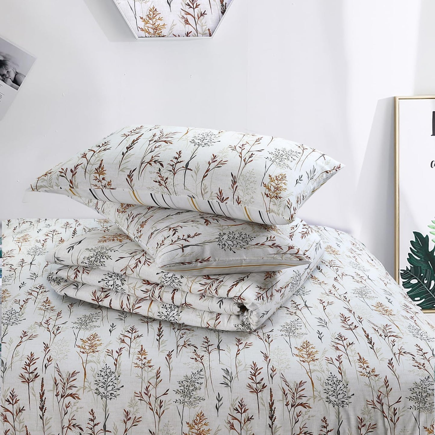 Wild Flowers Printed Duvet Cover Set | 100% Microfibre