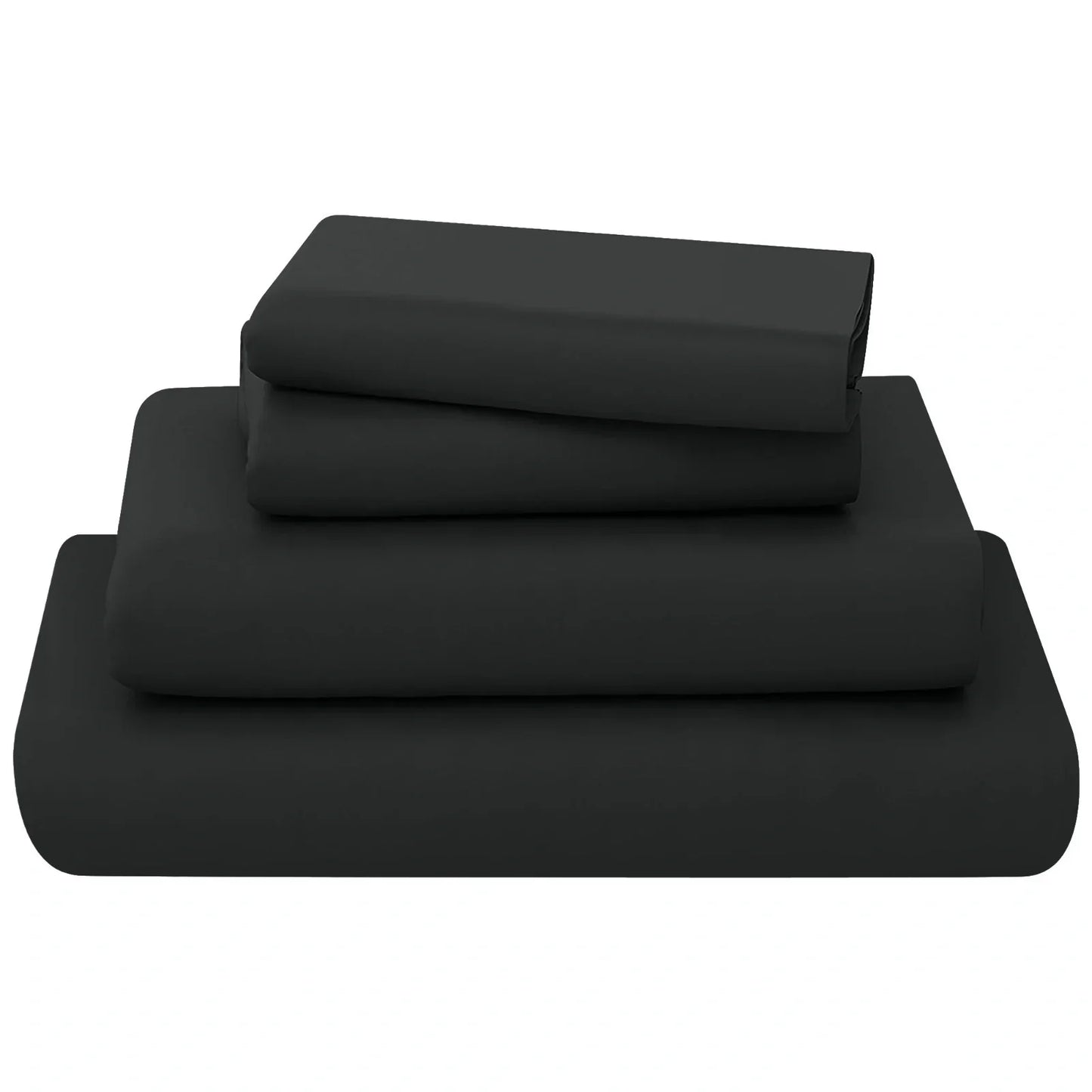 black Poly Cotton sheets Set