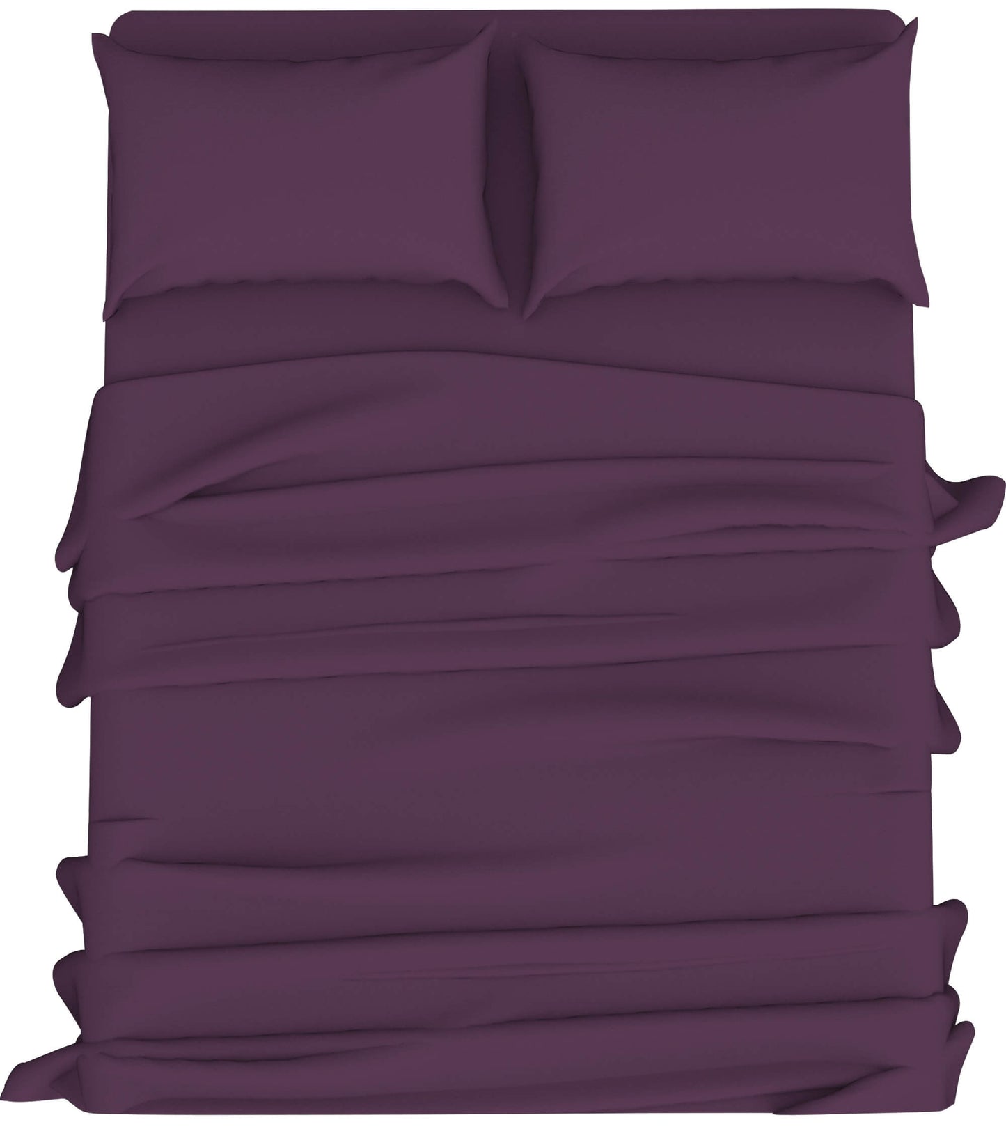 plum easy care sheet set