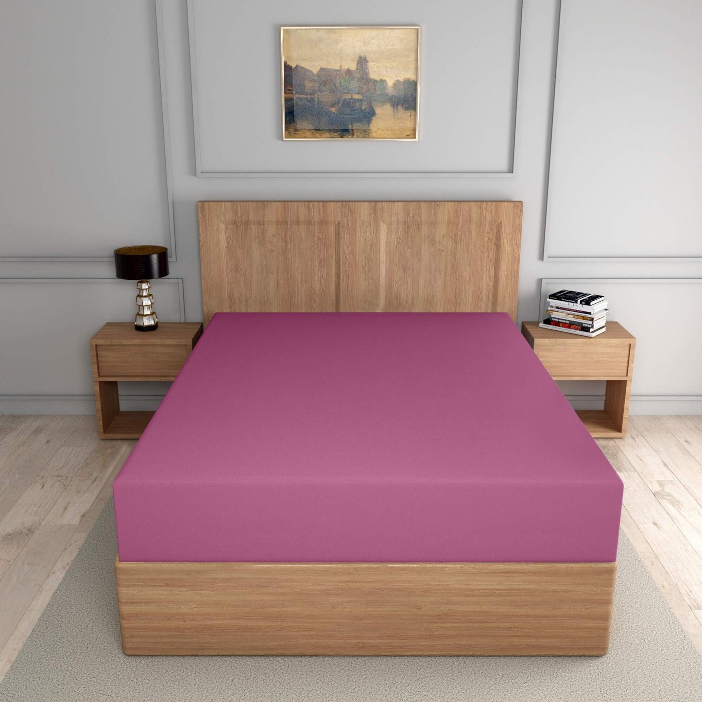 fuchsia fitted sheets poly cotton