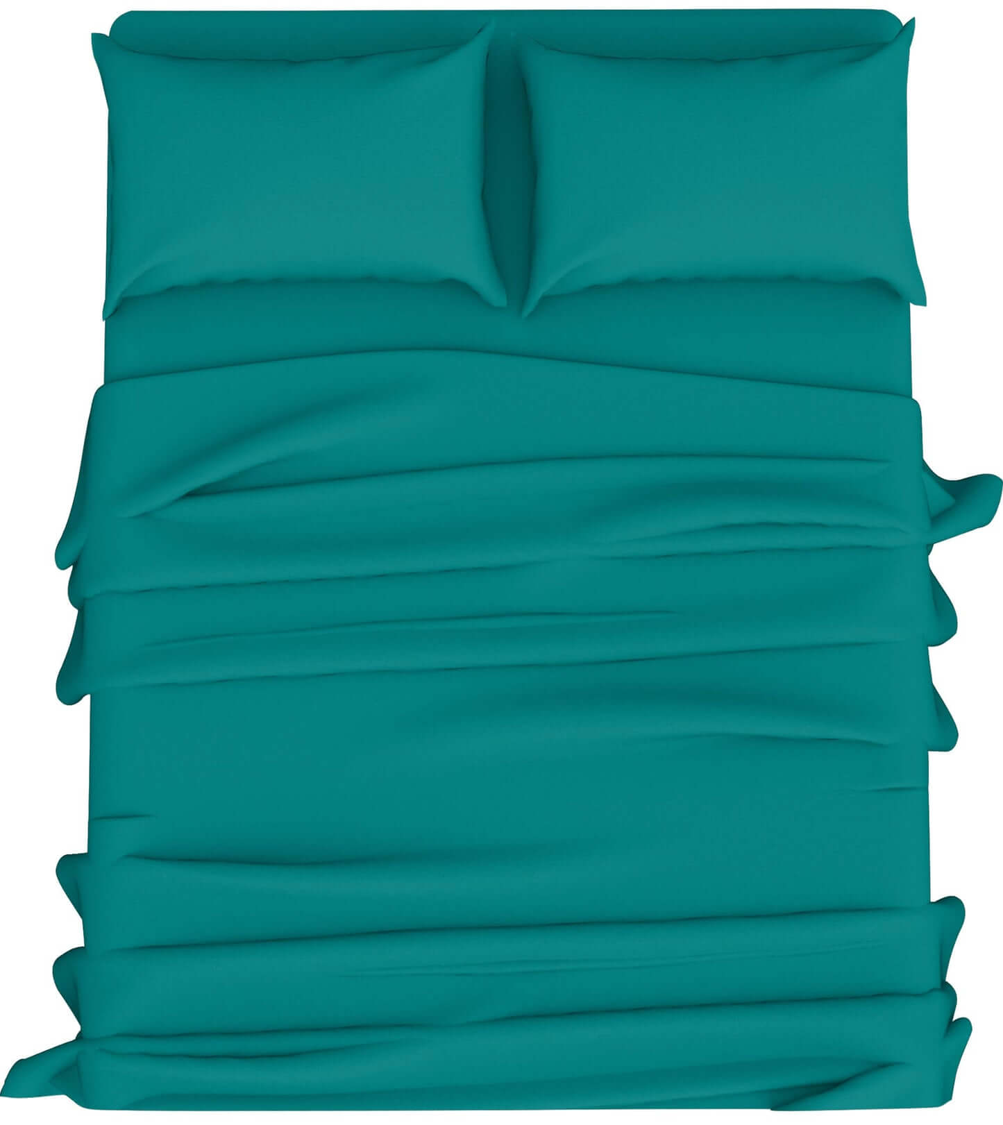 teal easy care sheet set
