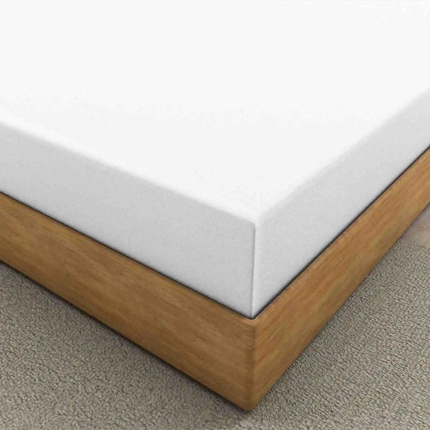 white fitted linen sheets