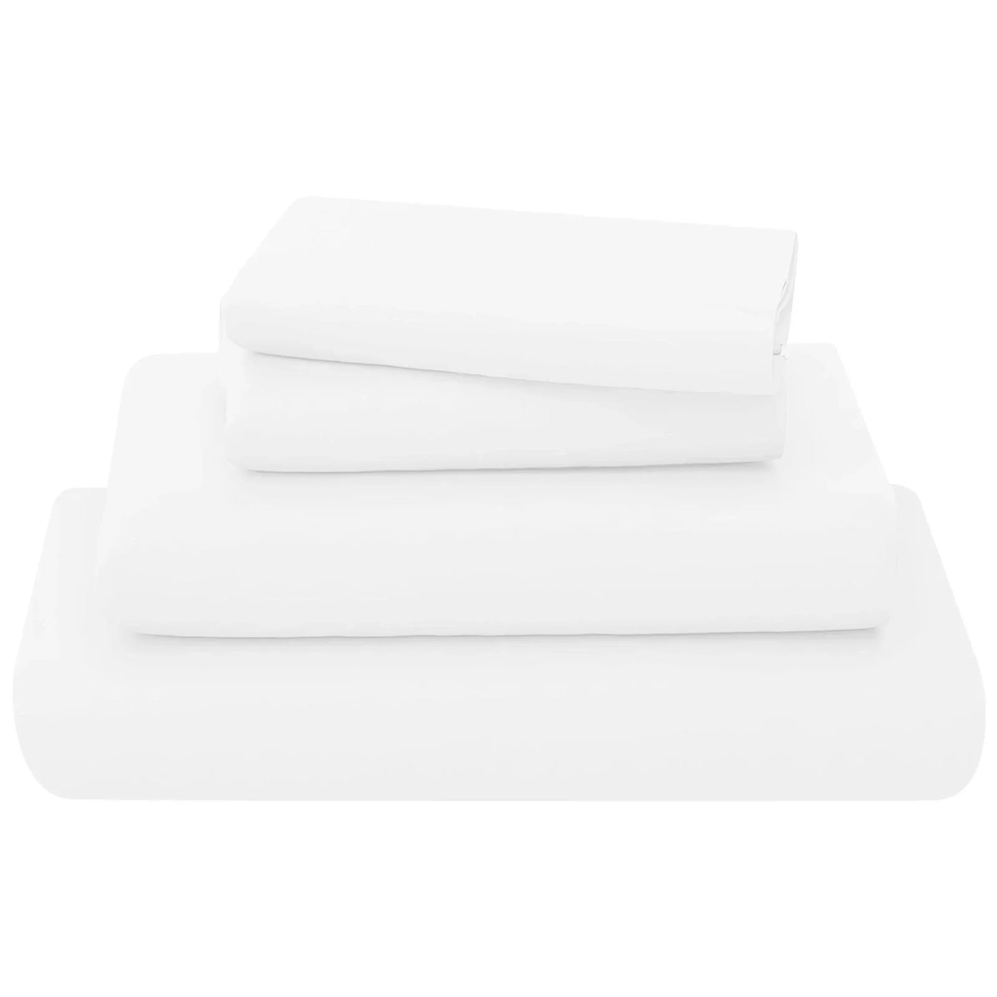 white Poly Cotton sheets Set