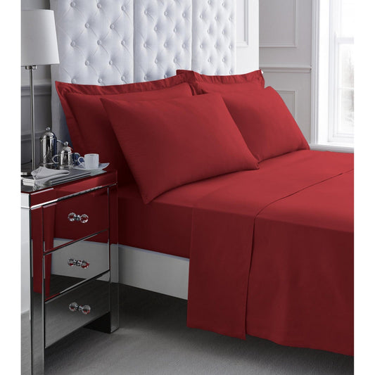 red fitted sheets 200 thread