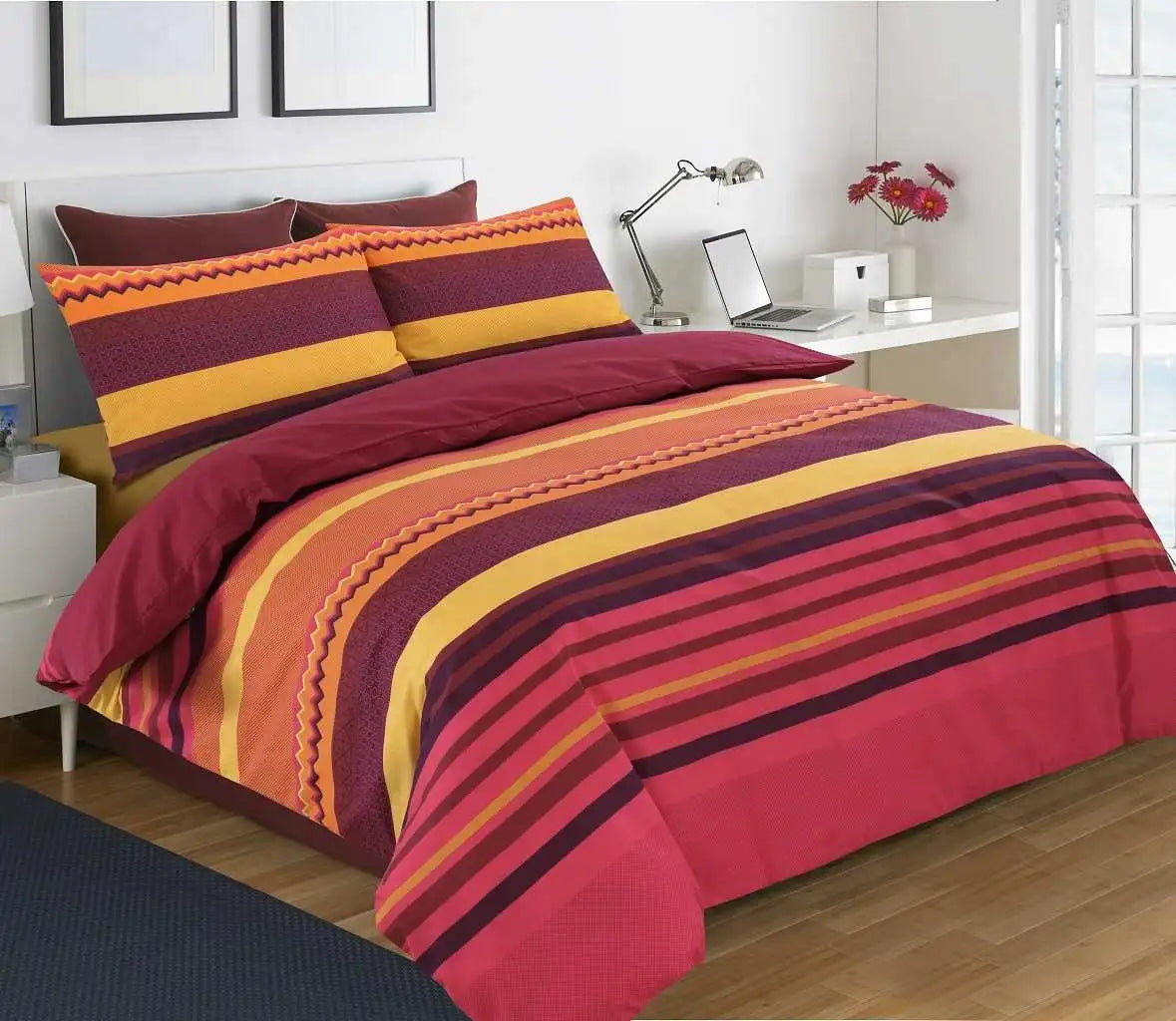 benjamin duvet cover set Red