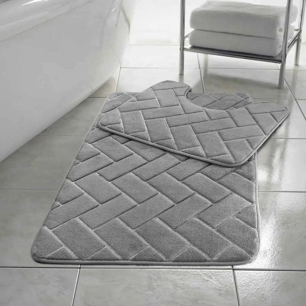 Blocks Bath Set Silver
