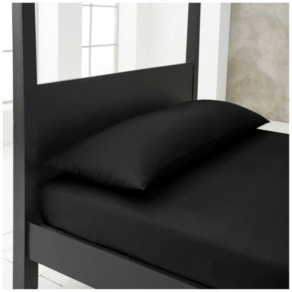 black bolster pillow case