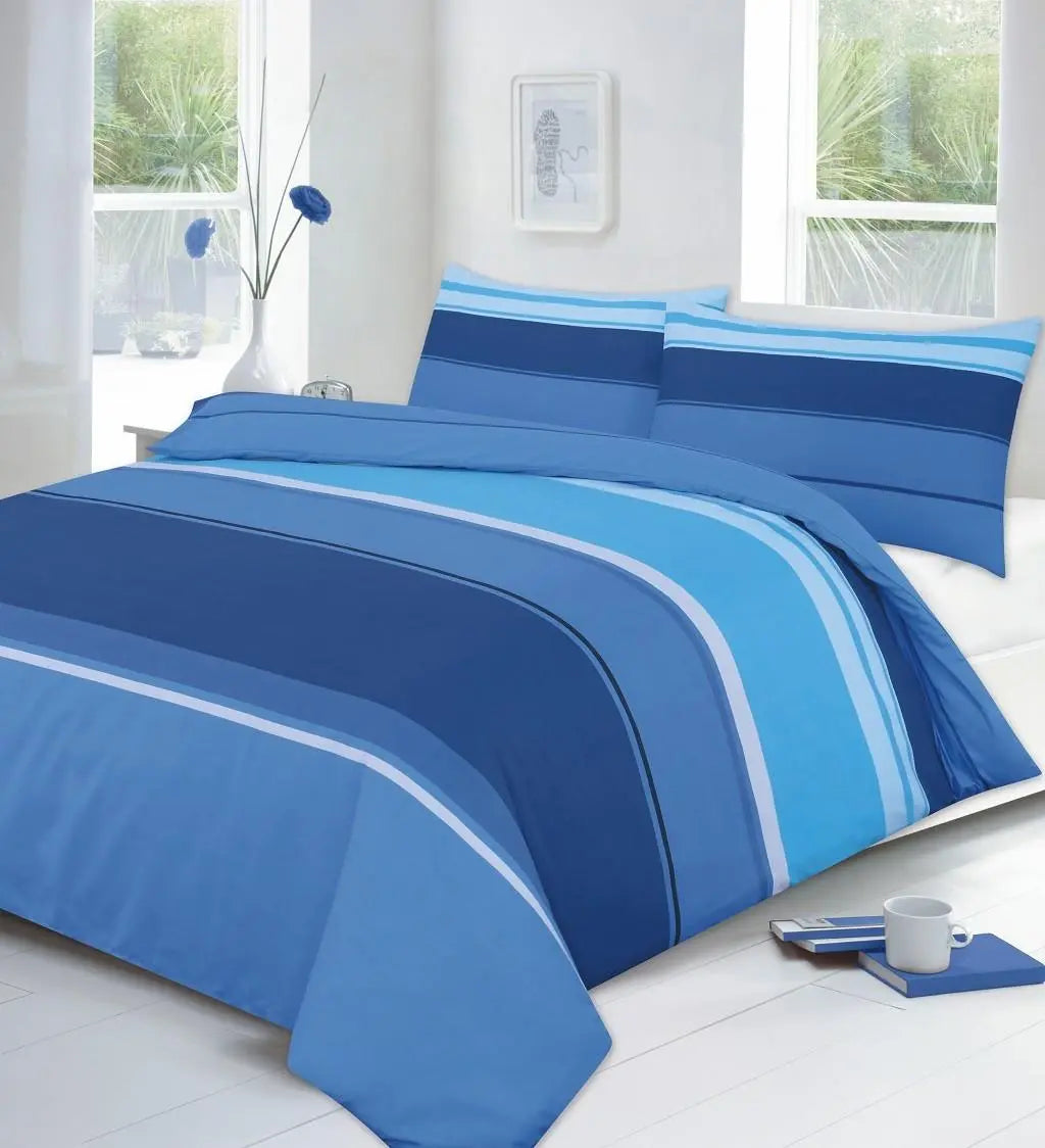 carter duvet cover set blue