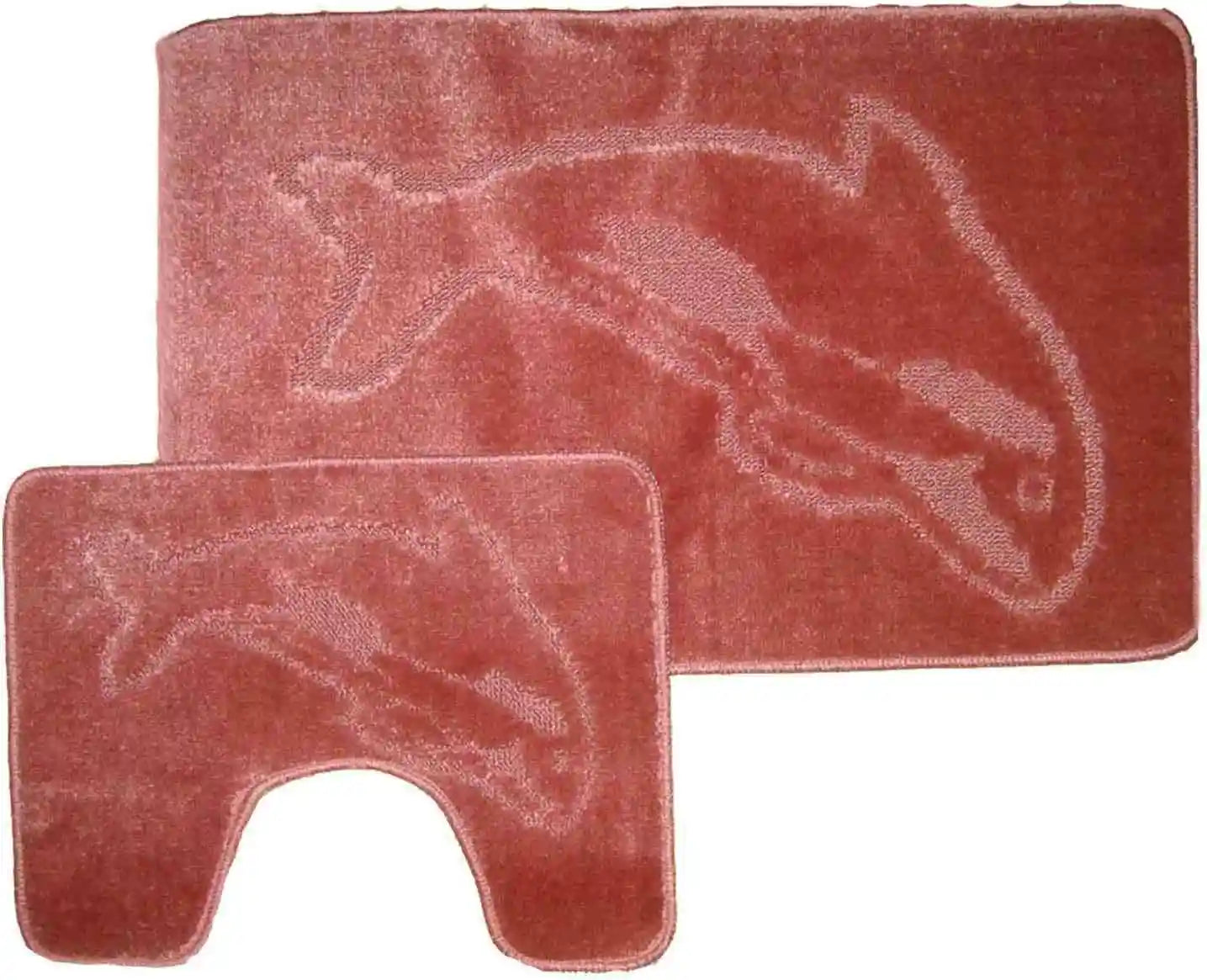Dolphin bath mat dusty pink