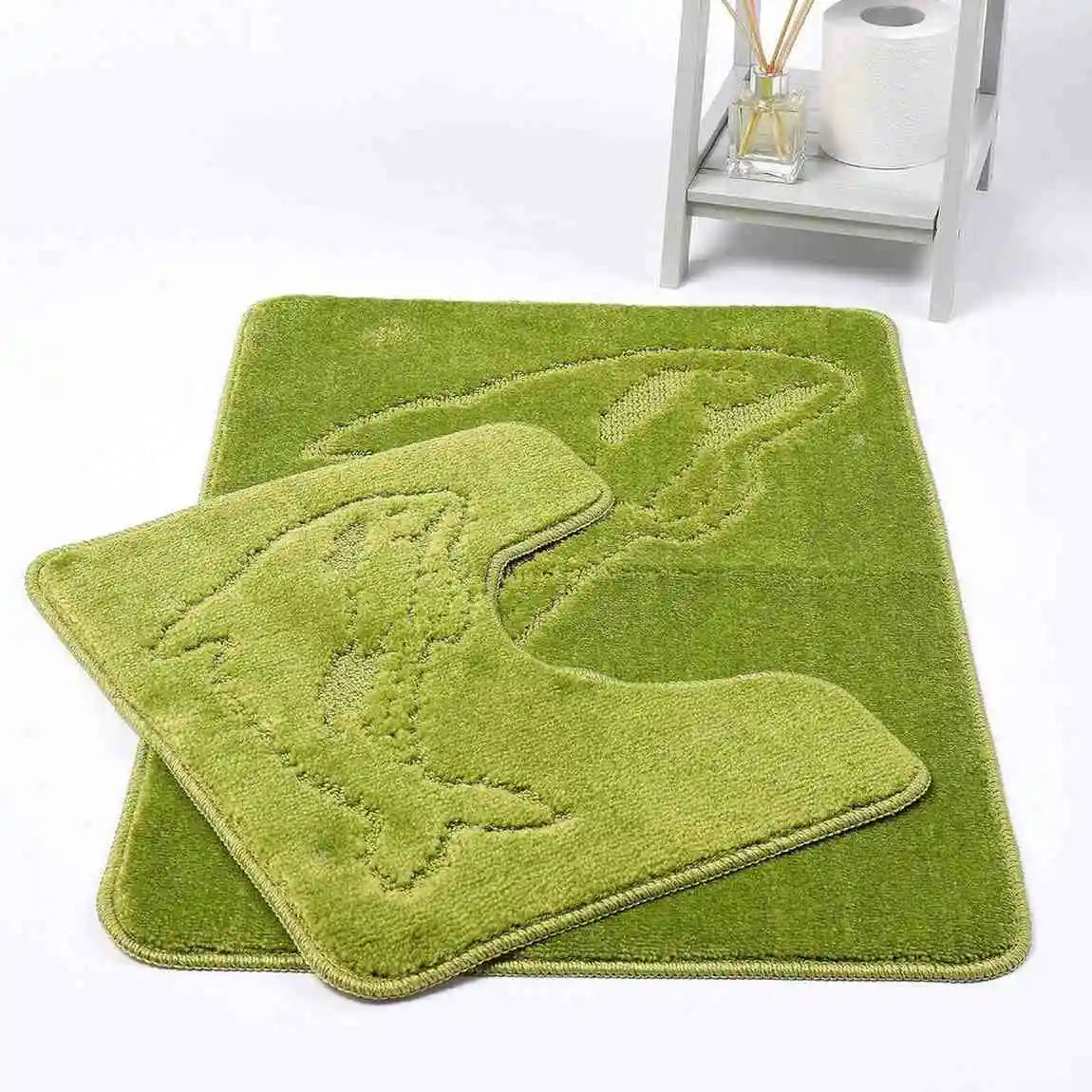 Dolphin bath mat Lime green