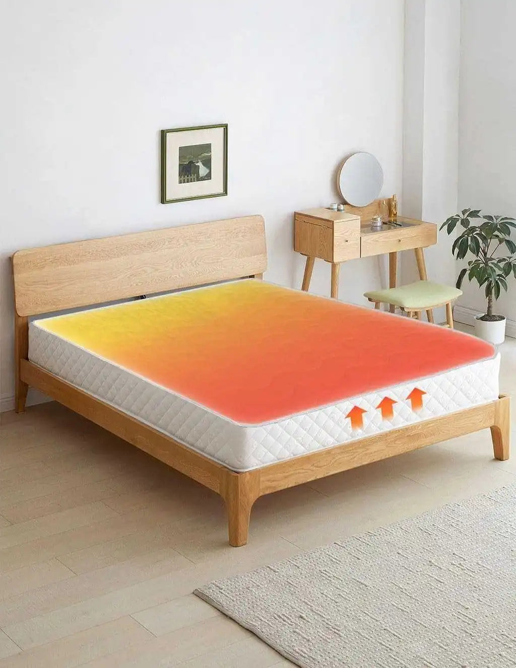 thermal heat retaining mattress topper