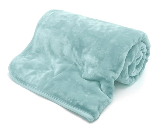 Faux Fur Mink Throw Duck Egg