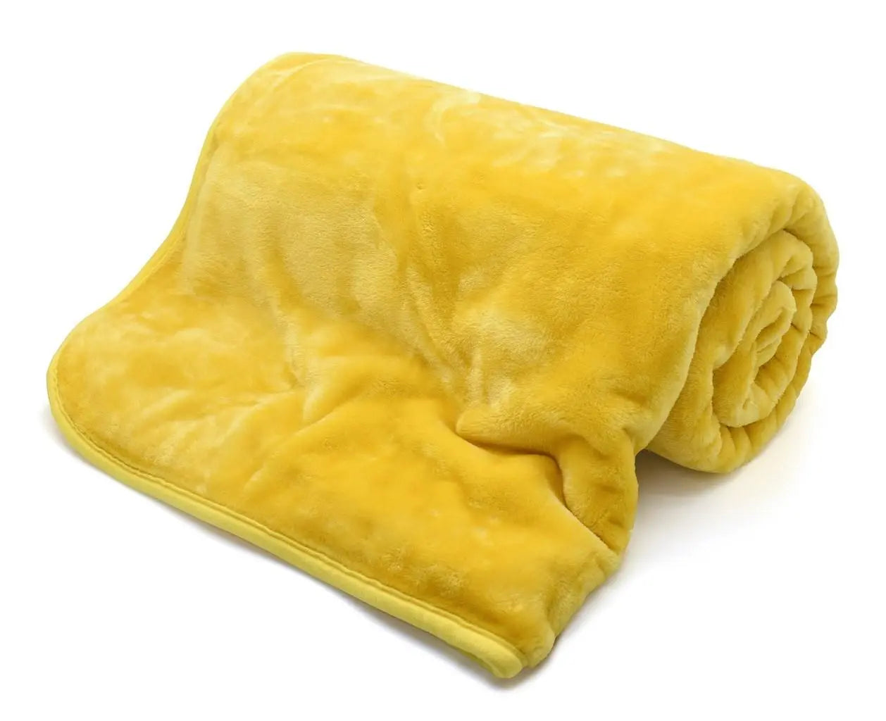 Faux Fur Mink Throw Ochre