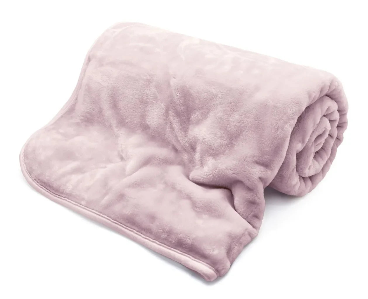 Faux Fur Mink Throw Blush