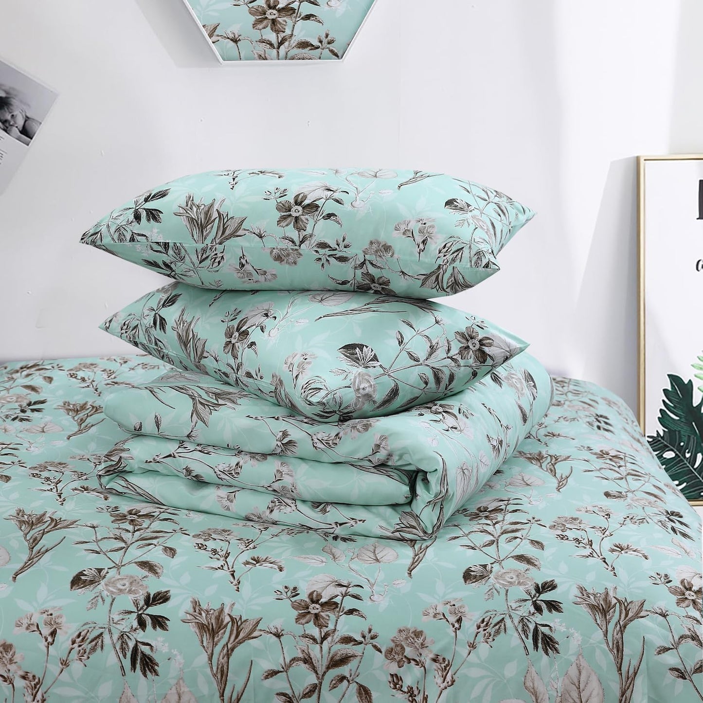 Vintage Floral Printed Duvet Cover Set | 100% Microfibre