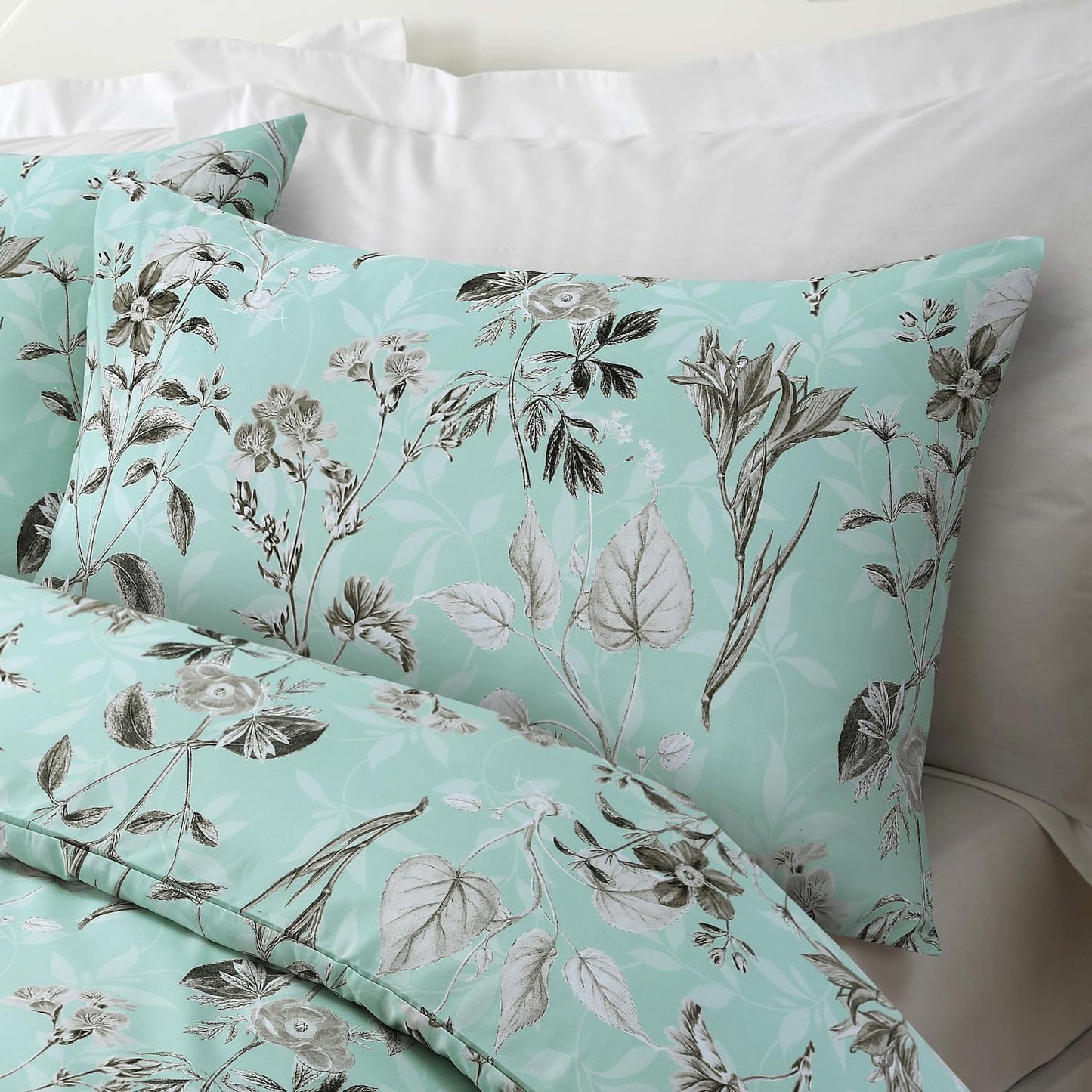 Vintage Floral Printed Duvet Cover Set | 100% Microfibre