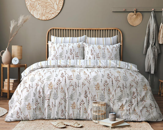 Wild Flowers Printed Duvet Cover Set | 100% Microfibre