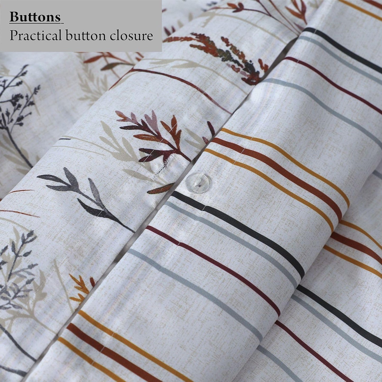 Wild Flowers Printed Duvet Cover Set | 100% Microfibre