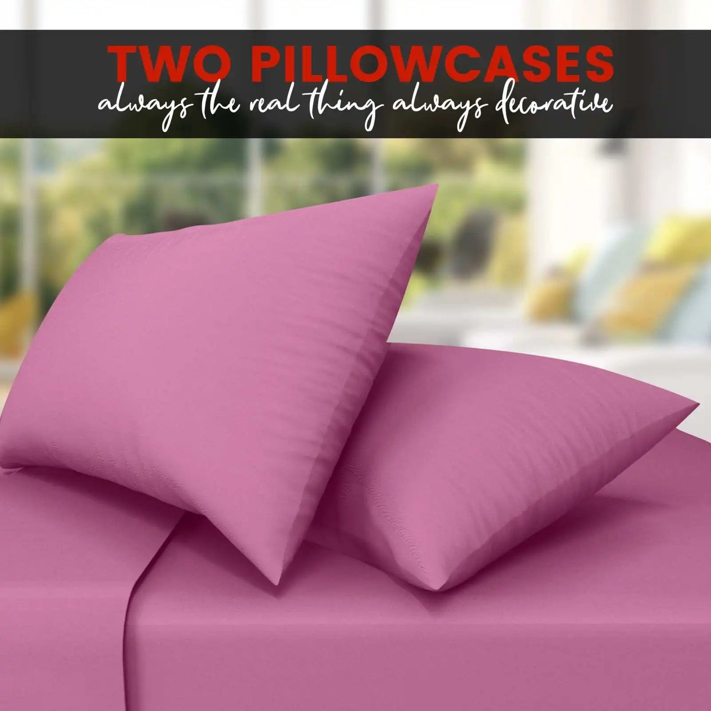 fuchsia pillow cases 2 pack