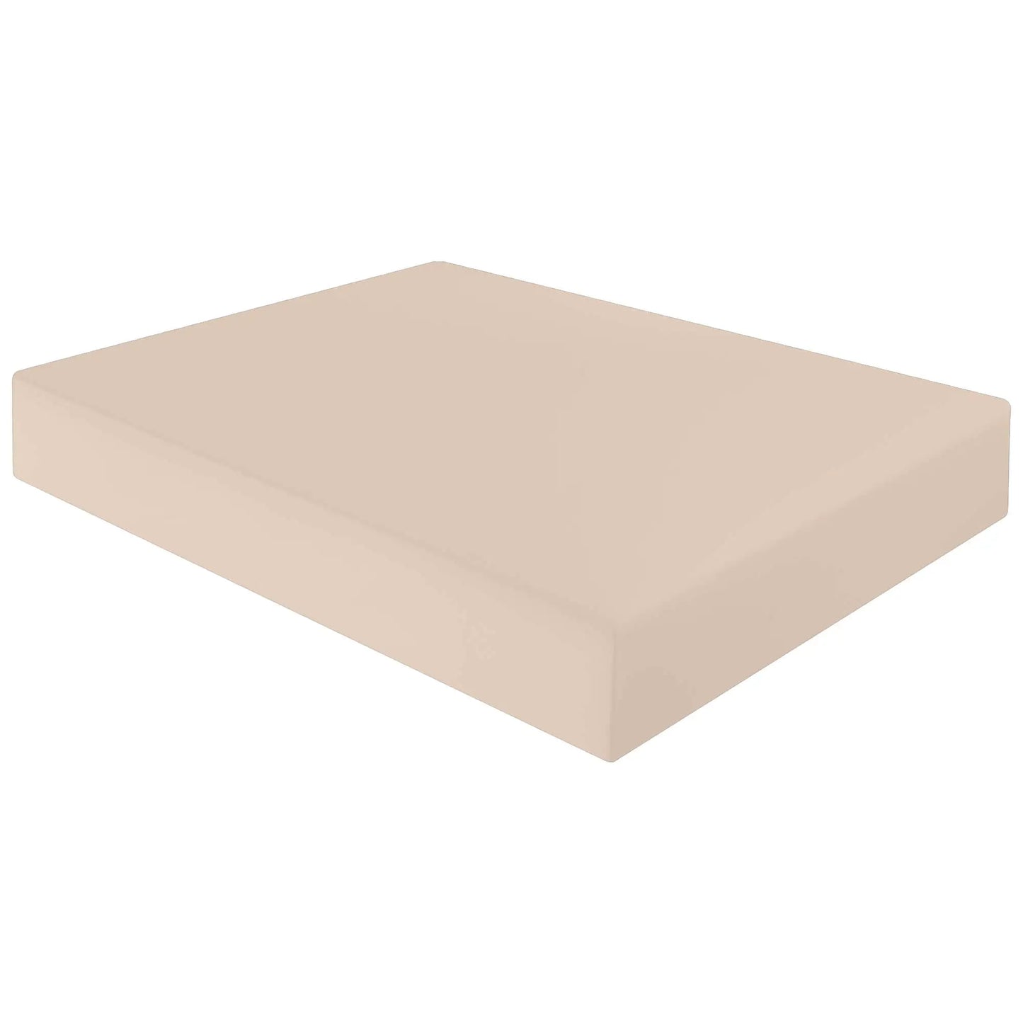 latte poly cotton fitted bed sheet