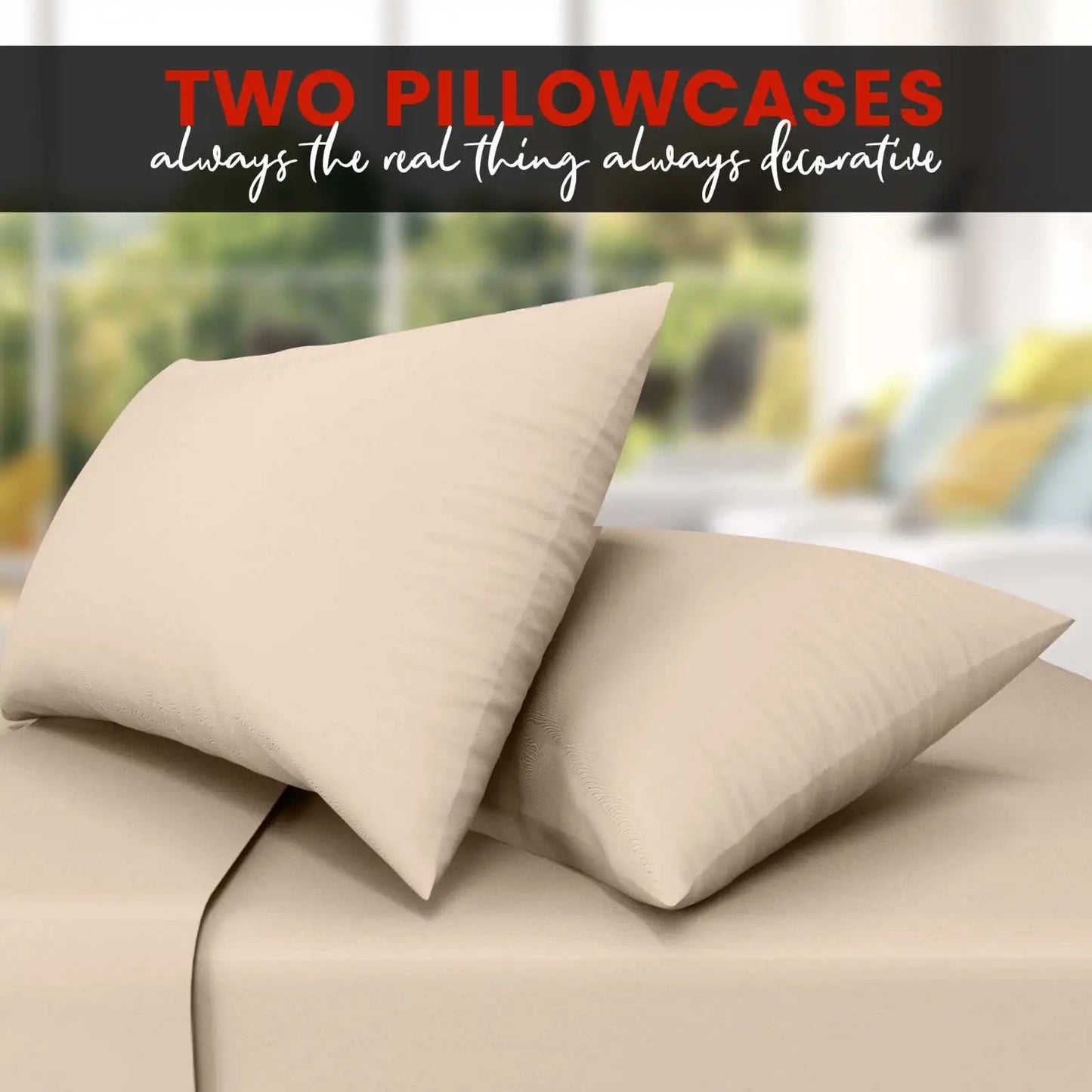 latte pillow cases 2 pack
