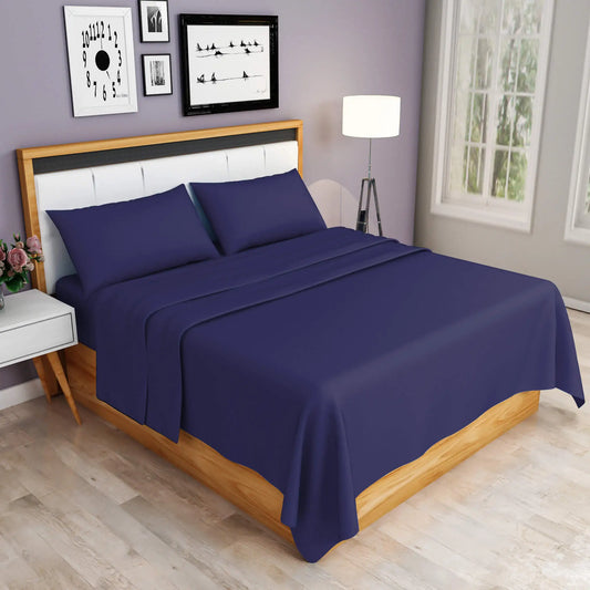 navy easy iron sheets set