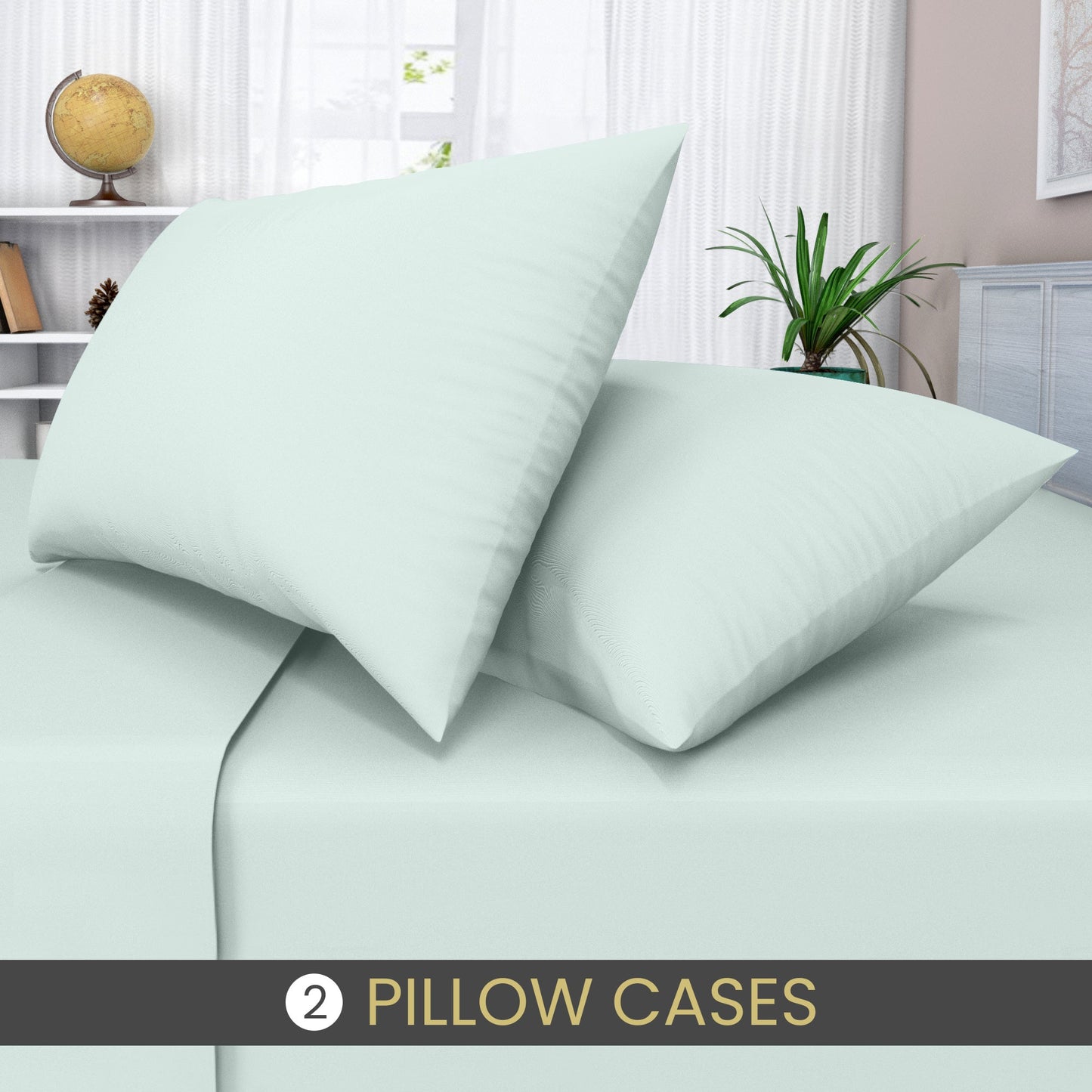 duck egg pillow cases 2 pack