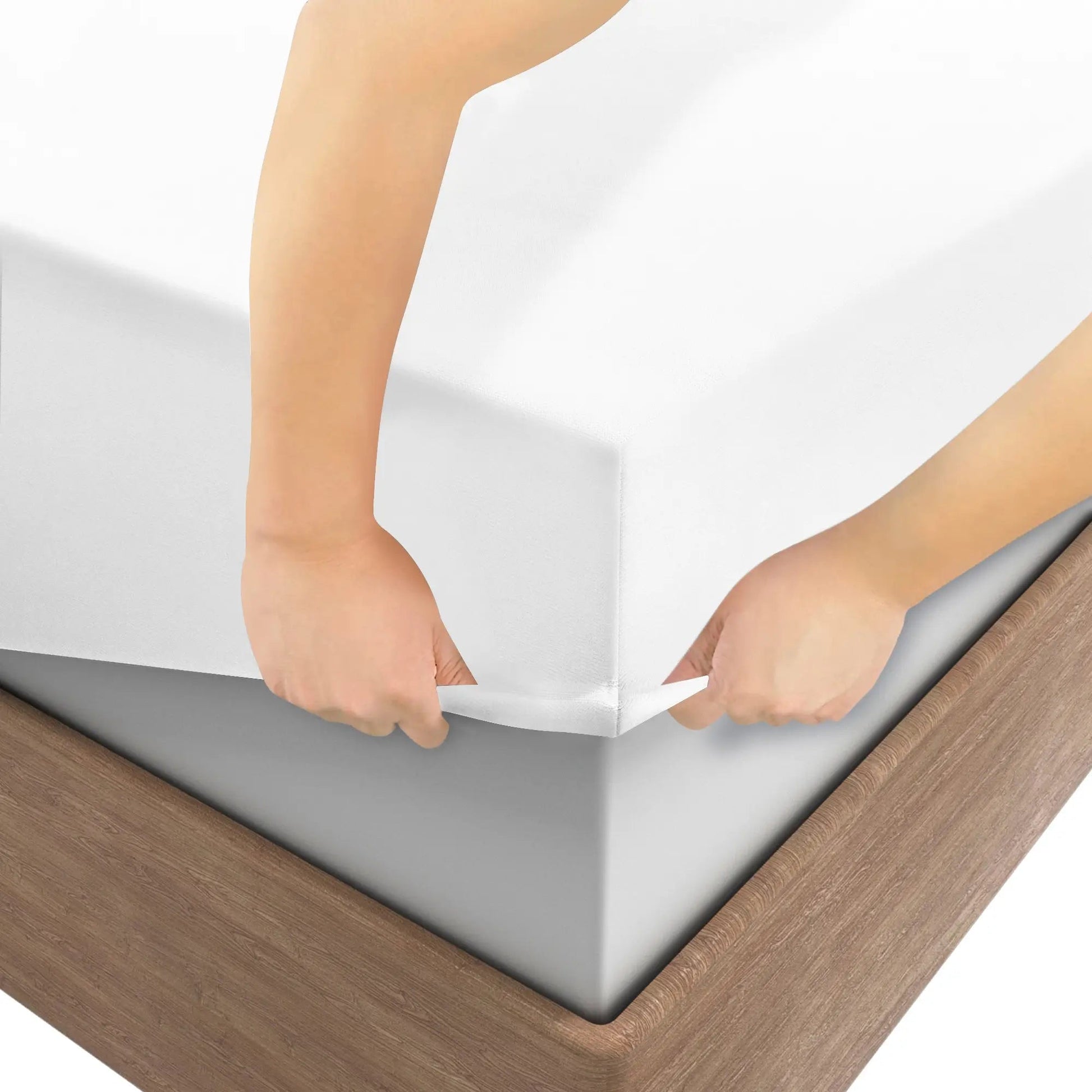 white easy care deep fitted sheets